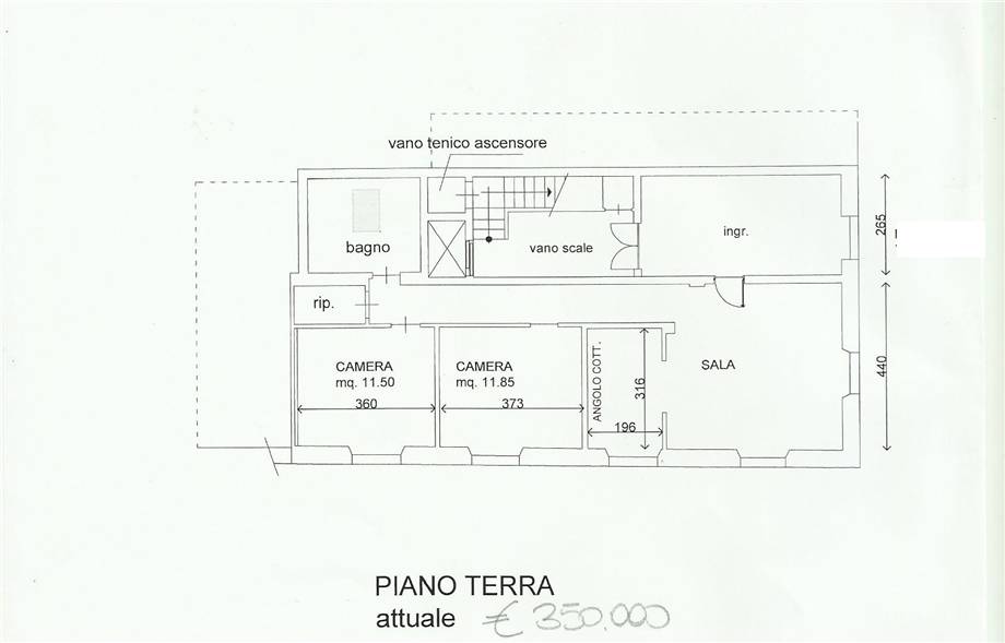 Appartamento trilocale in vendita a Viareggio