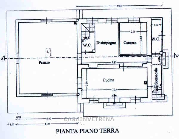PLANIMETRIA - Villa plurilocale in vendita a grosseto