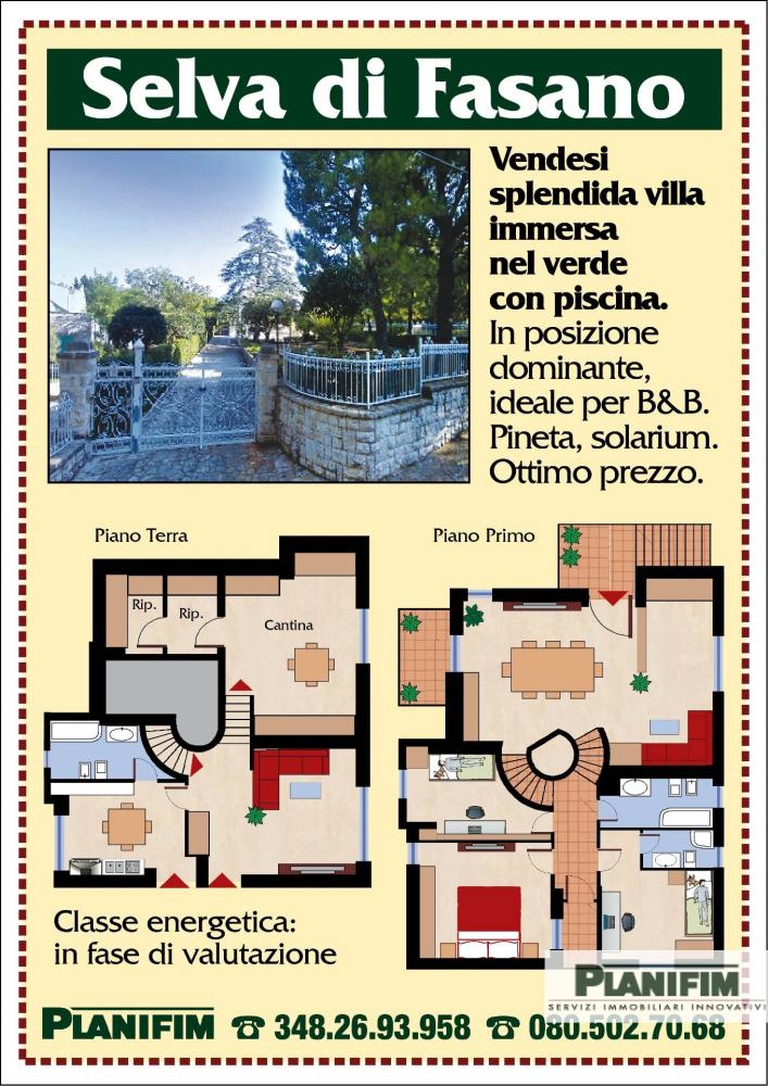 Villa plurilocale in vendita a Fasano